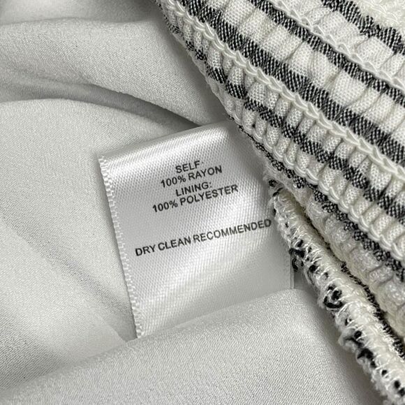 Anthropologie Ali & Jay Jumpsuit Romper Gray White Stripe Smocked Women’s Medium - Picture 9 of 12